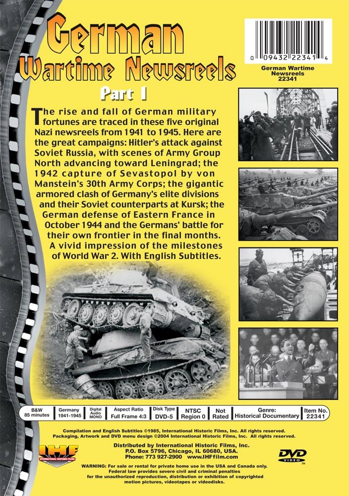 Amazon.com: German Wartime Newsreels DVD : German Soldiers